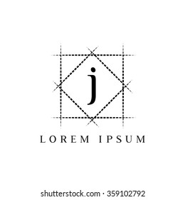 j letter vector logo template (sign, symbol, emblem, ornament)