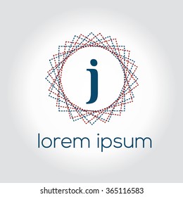 j letter vector logo template (sign, symbol, emblem, ornament)