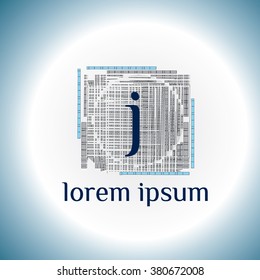 j letter vector logo template (sign, symbol, emblem, ornament)