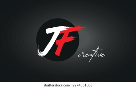 J Letters Brush Paint Logo icon, Elegant Vector Design