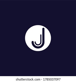 J & J letters Joint logo icon vector template for corporate logo and business card design.
