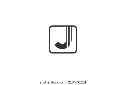 J logo abstract for modern company. letter template vector illustration for your brand.