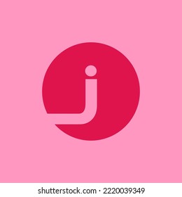 "j" logo. Alphabeth simple and modern logotype. Popular solid color. Fit for brand, company, label, business. Fun and happy concept. Eps 10