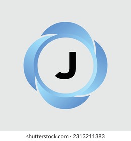 J logo Colorful Vector Design. Icon Concept. Abstract modern