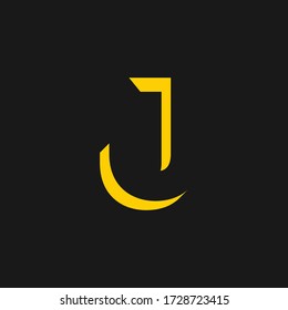 J Logo, J Konzept, J Buchstabe, J Vektor. 