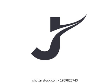 J Logo Design for business and company identity. Creative J letter with luxury concept