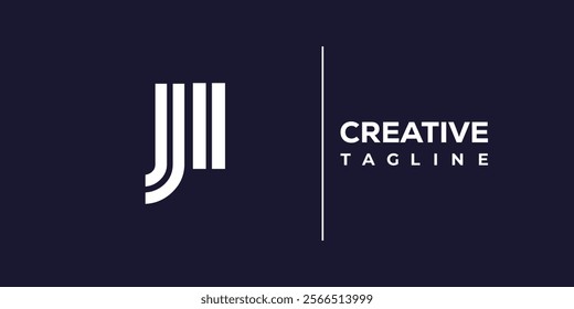 J and I logo design. JI abstract Letters Logo Monogram. This logo design is the process of creating a visual symbol that represents a brand, company, or individual.