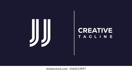 J and J logo design. JJ abstract Letters Logo Monogram. This logo design is the process of creating a visual symbol that represents a brand, company, or individual.