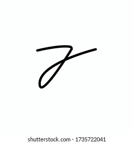 Diseño del logotipo J. diseño del logotipo de la letra Logo abstracto