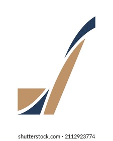 J Logo Design vector illustration. Split graphic elements for letter J.
