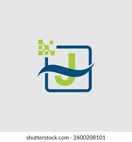 J Logo Design Vector illustration template, J logo design	