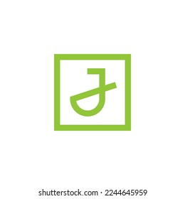 j logo design vector sign