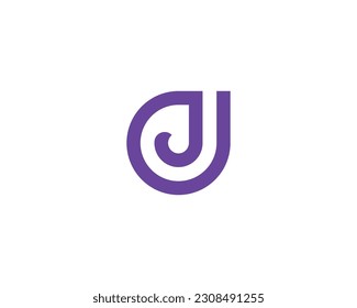J logo design vector template