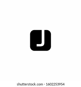 J logo icon design template elements