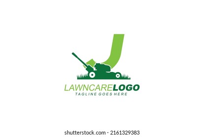 J Logo Lawncare Branding Company Mower Stock Vector (Royalty Free ...