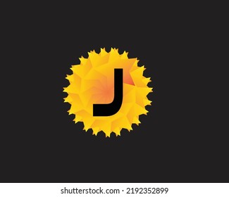 J logo letter icon template