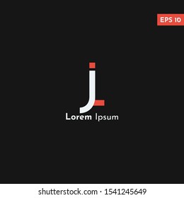j + i logo letter template vektor eps 10