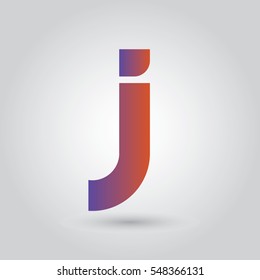 j logo letter typography design for brand and company identity