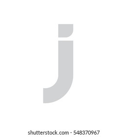 j logo letter typography design for brand and company identity