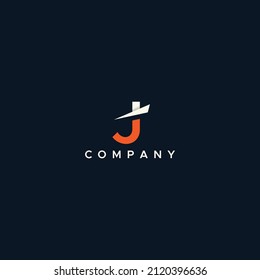 J Logo Vektorsymbol Illustration modernen Designs. Logo für Sport, Vektorsymbol, moderne Gestaltung. Eilzeichen, Vektorsymbol, moderne Design. reisendes Logo, Vektorsymbol, Illustrationsdesign.