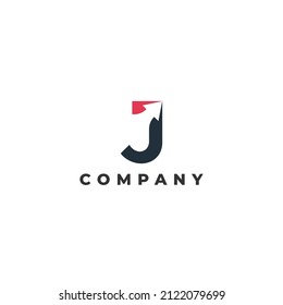 J logo vector icon illustration modern design. arrow logo vector icon illustration modern design. J arrow logo vector icon illustration modern design.