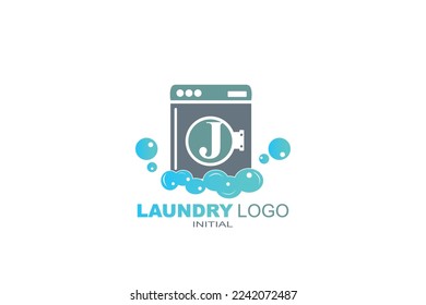 J Loundry Letter logo template for your branding.