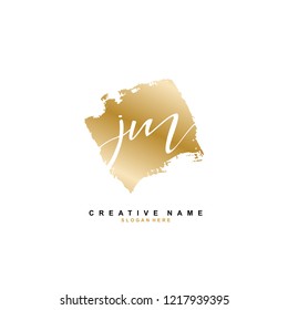 J M JM Initial logo template vector