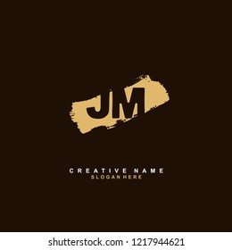 J M JM Initial logo template vector