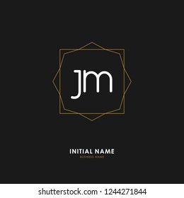 J M Jm Initial Logo Letter Stock Vector (Royalty Free) 1244271844 ...