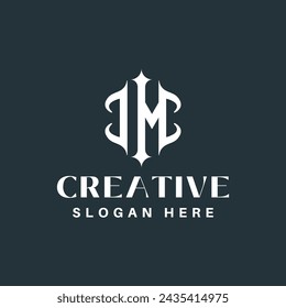 J M logo design vector templates Abstract monogram M J logo design
