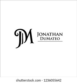 j and m luxury initials logo simple premium for your business