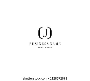 J Minimal  Inside Frame Letter Logo Design