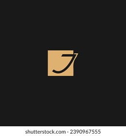 J Minimal Letter Logo Design Vector Template, Abstract J Linked Logo,
