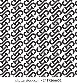 J monogram font black and white illustration vector design