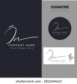 J N JN  Initial letter handwriting and signature logo. Beauty vector initial logo .Fashion, boutique, floral and botanical
