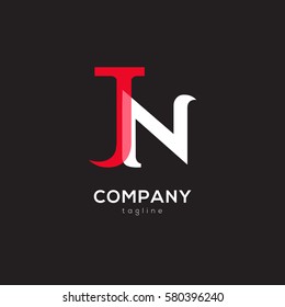 J & N Letter logo design vector element
