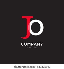 J & O Letter logo design vector element
