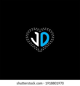 J O letter logo vector design on black color background. JO monogram