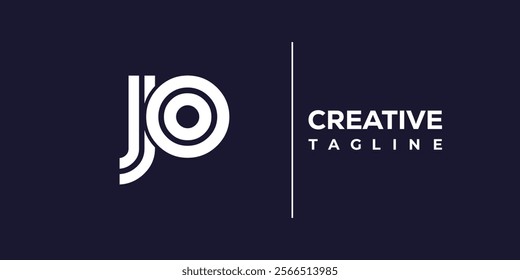 J and O logo design. JO abstract Letters Logo Monogram. This logo design is the process of creating a visual symbol that represents a brand, company, or individual.