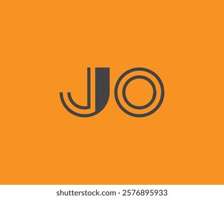 J and O logo design. JO abstract Letters Logo Monogram. This logo design is the process of creating a visual symbol that represents a brand, company, or individual.
