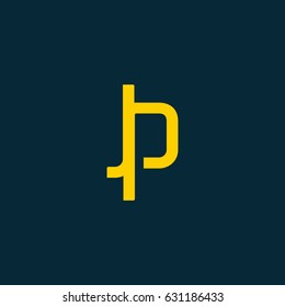 J P Joint letter logo design vector