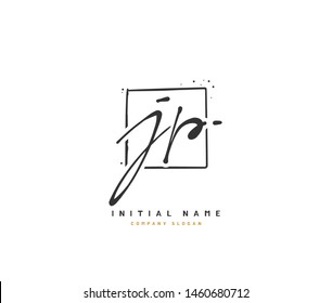 J P JP Beauty vector initial logo, handwriting logo of initial signature, wedding, fashion, jewelry, boutique, floral and botanical with creative template for any company or business.