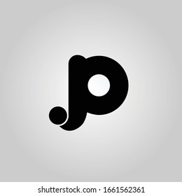 J P and  J O Letter logo design vector element