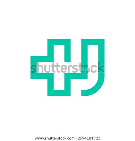 J plus medical logo design