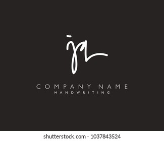 J Q Initial handwriting logo