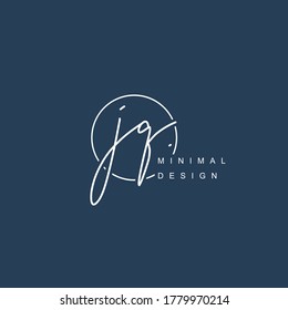 J Q JQ Initial handwriting or handwritten logo for identity. Logo with signature and hand drawn style.