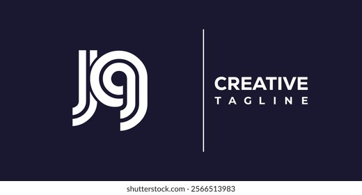 J and Q logo design. JQ abstract Letters Logo Monogram. This logo design is the process of creating a visual symbol that represents a brand, company, or individual.