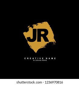 J R JR Initial logo template vector. Letter logo concept