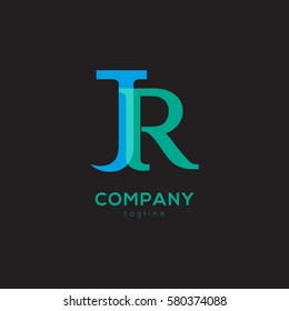 J & R Letter logo design vector element