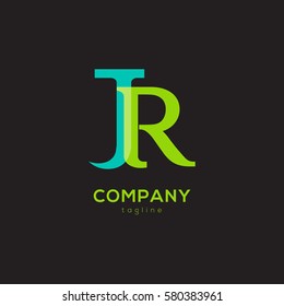 J & R Letter logo design vector element
